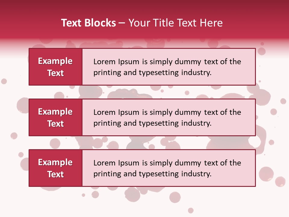 Red Gore Clipping Path PowerPoint Template