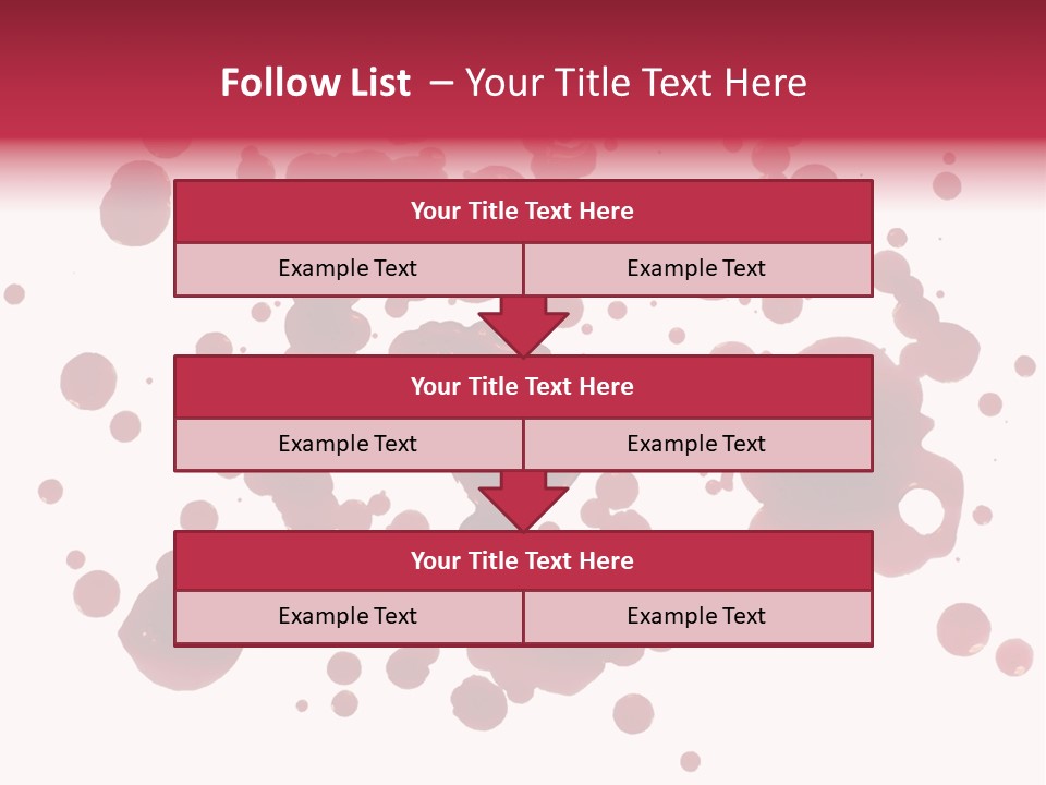 Red Gore Clipping Path PowerPoint Template