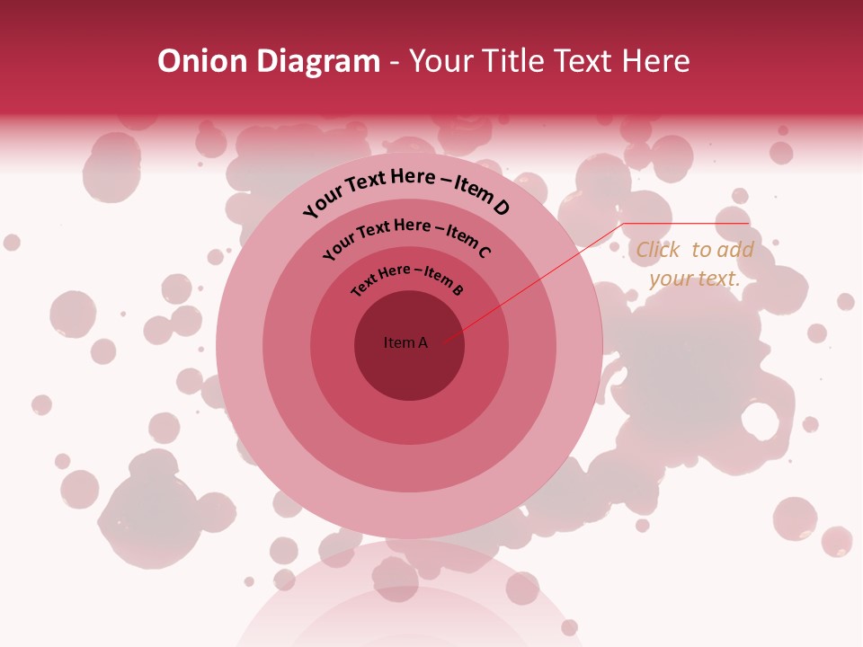 Red Gore Clipping Path PowerPoint Template