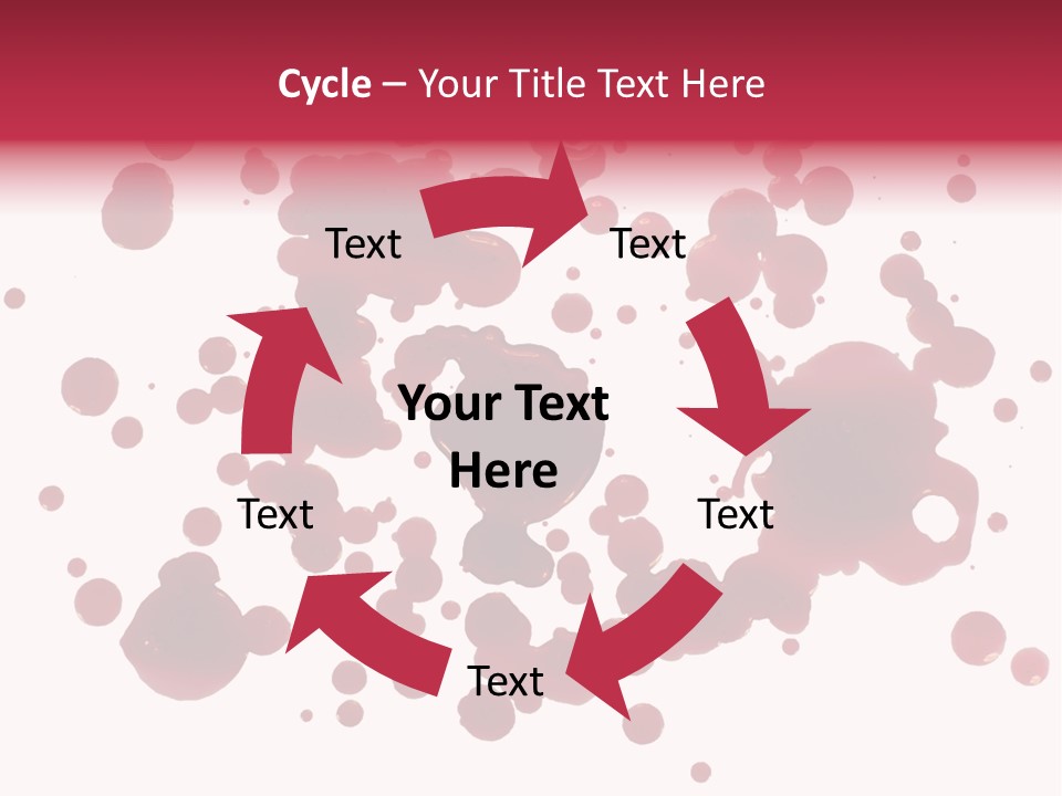 Red Gore Clipping Path PowerPoint Template