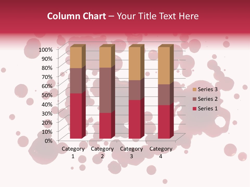Red Gore Clipping Path PowerPoint Template