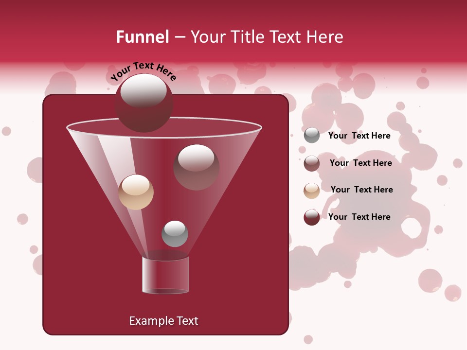 Red Gore Clipping Path PowerPoint Template