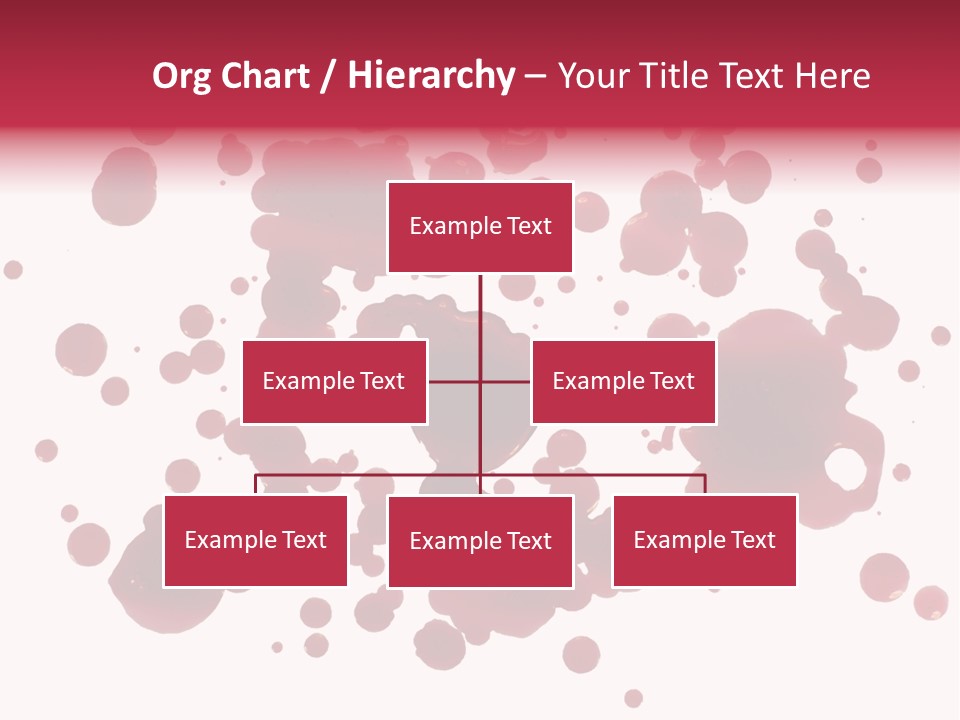 Red Gore Clipping Path PowerPoint Template