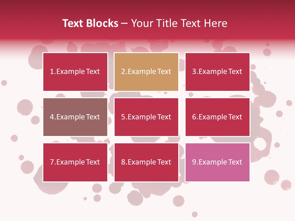 Red Gore Clipping Path PowerPoint Template