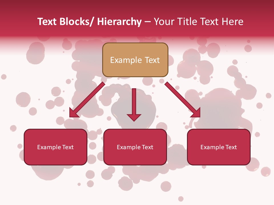 Red Gore Clipping Path PowerPoint Template
