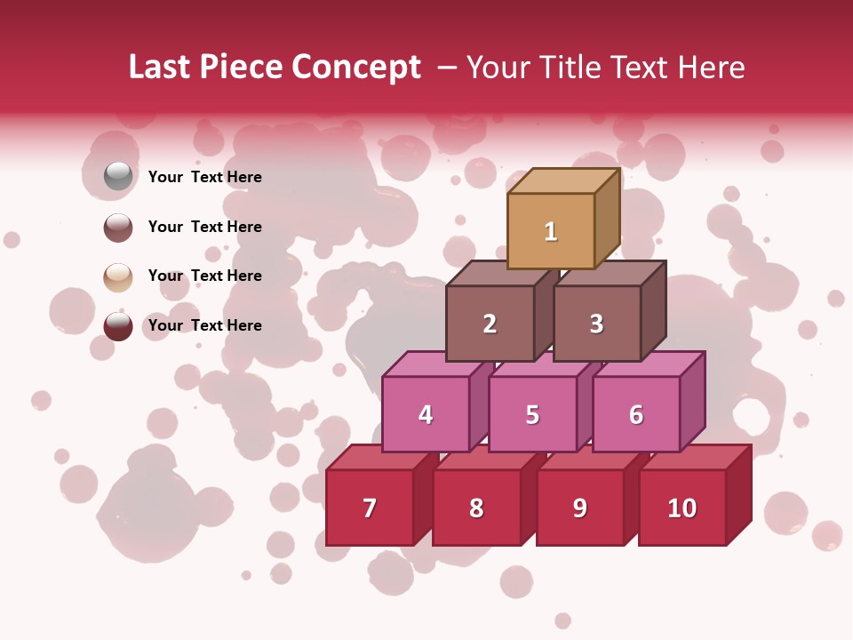 Red Gore Clipping Path PowerPoint Template