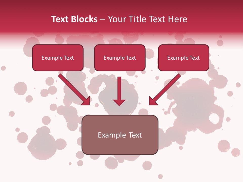 Red Gore Clipping Path PowerPoint Template