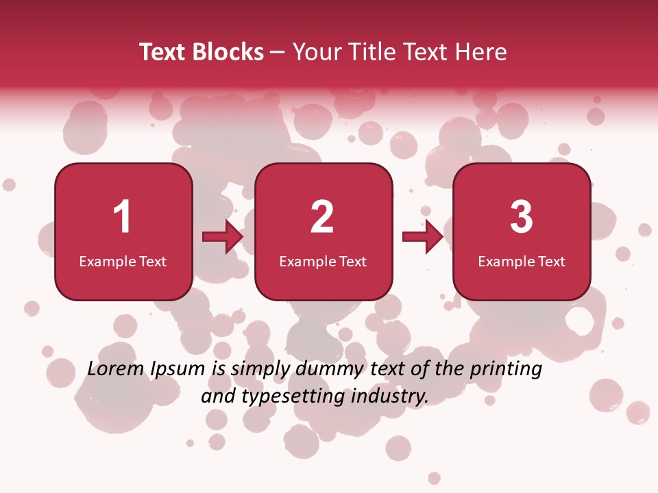 Red Gore Clipping Path PowerPoint Template