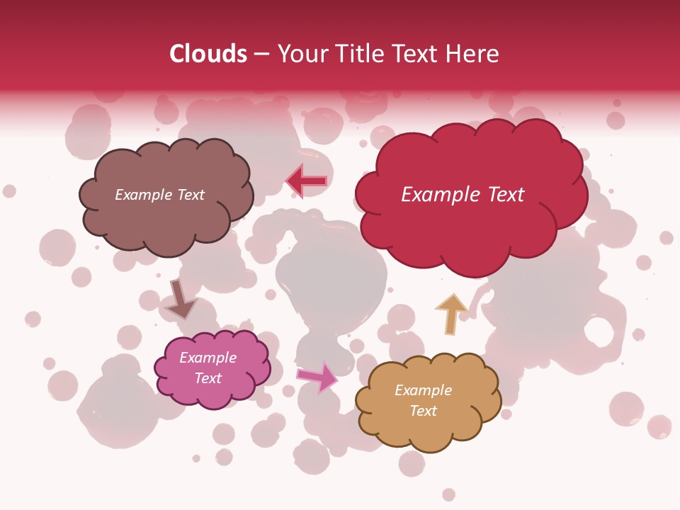 Red Gore Clipping Path PowerPoint Template