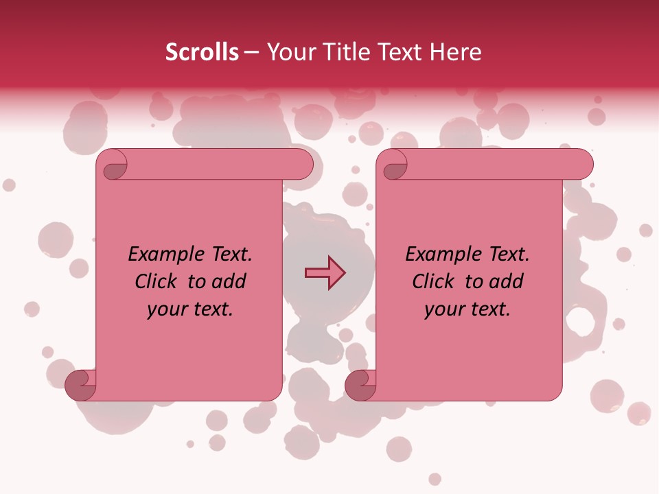 Red Gore Clipping Path PowerPoint Template