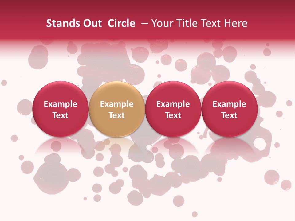 Red Gore Clipping Path PowerPoint Template