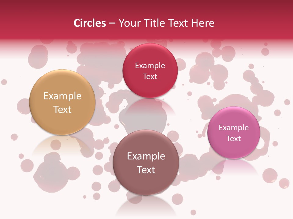 Red Gore Clipping Path PowerPoint Template