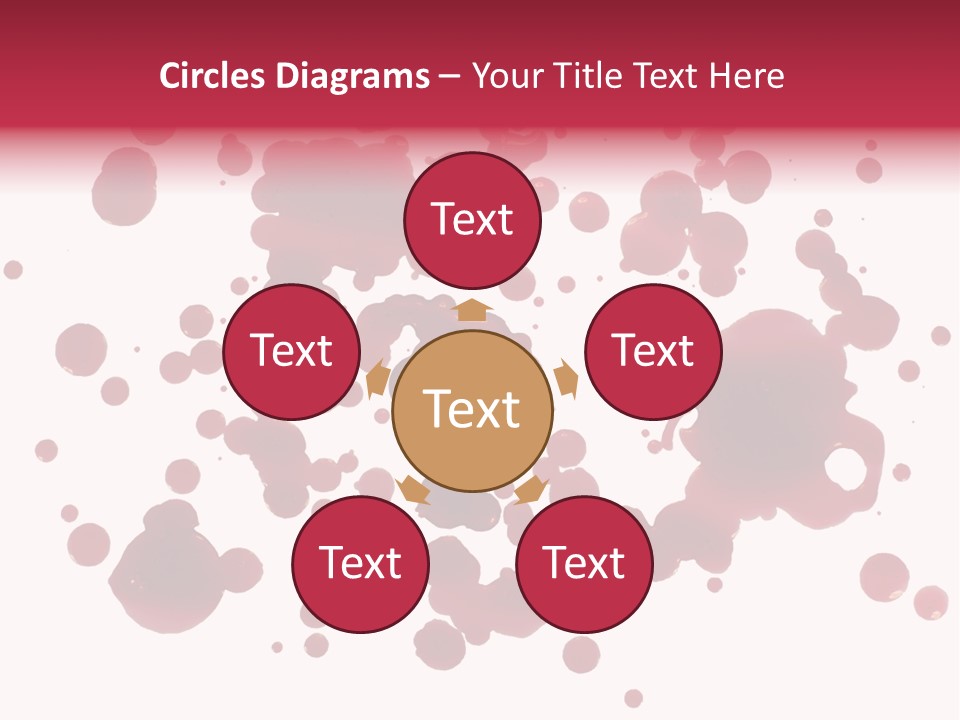 Red Gore Clipping Path PowerPoint Template