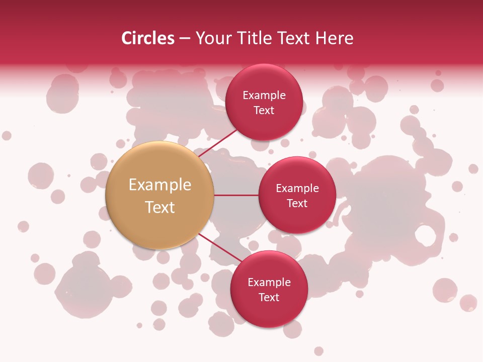 Red Gore Clipping Path PowerPoint Template