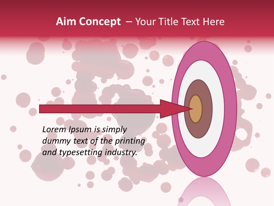 Red Gore Clipping Path PowerPoint Template