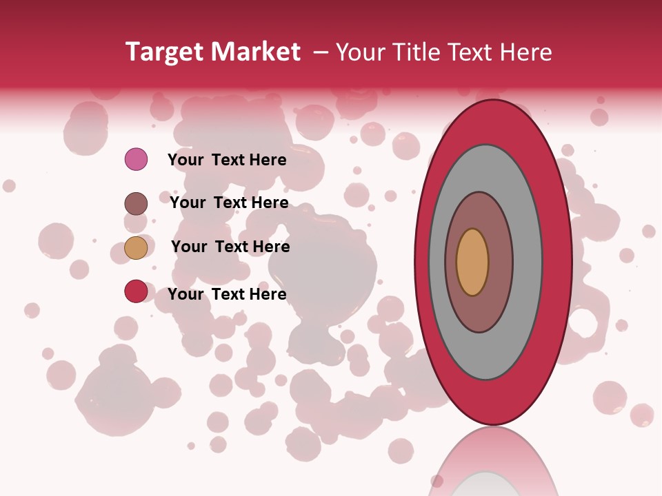 Red Gore Clipping Path PowerPoint Template