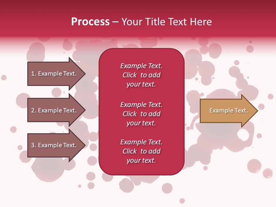 Red Gore Clipping Path PowerPoint Template