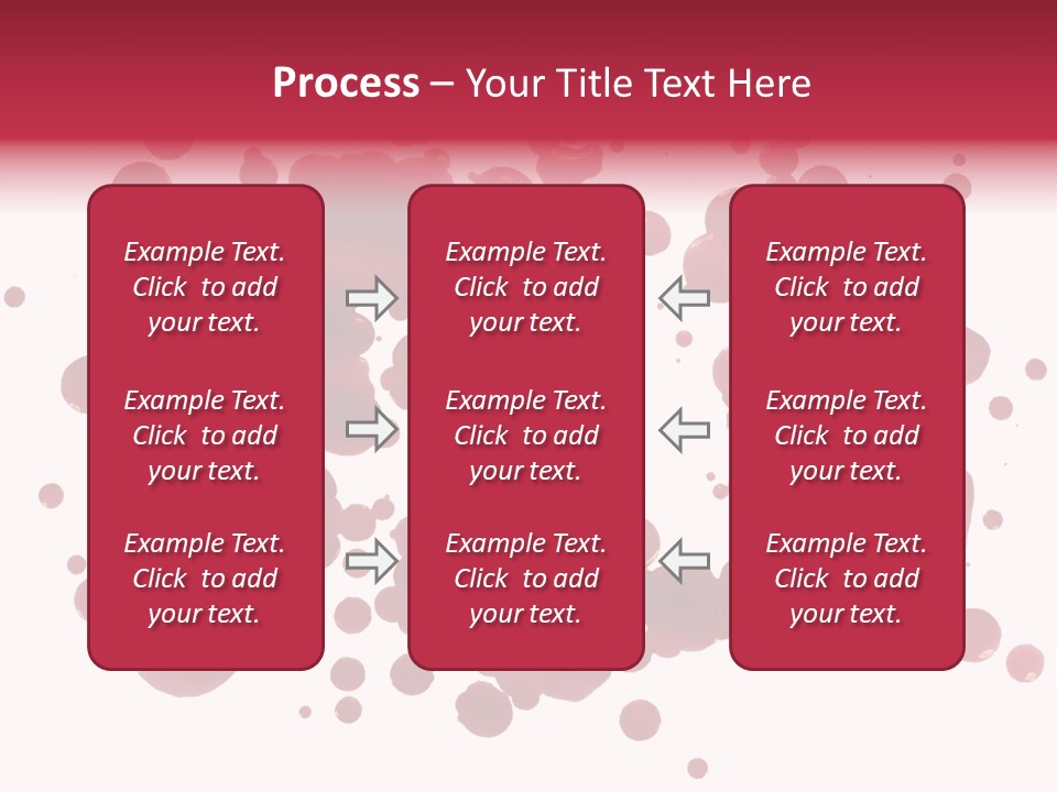 Red Gore Clipping Path PowerPoint Template
