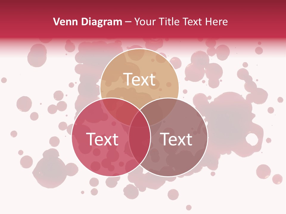 Red Gore Clipping Path PowerPoint Template