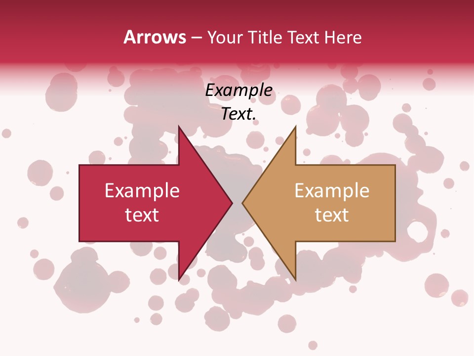 Red Gore Clipping Path PowerPoint Template