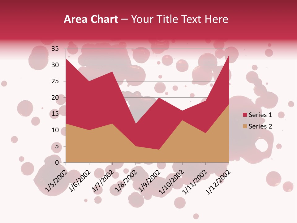 Red Gore Clipping Path PowerPoint Template