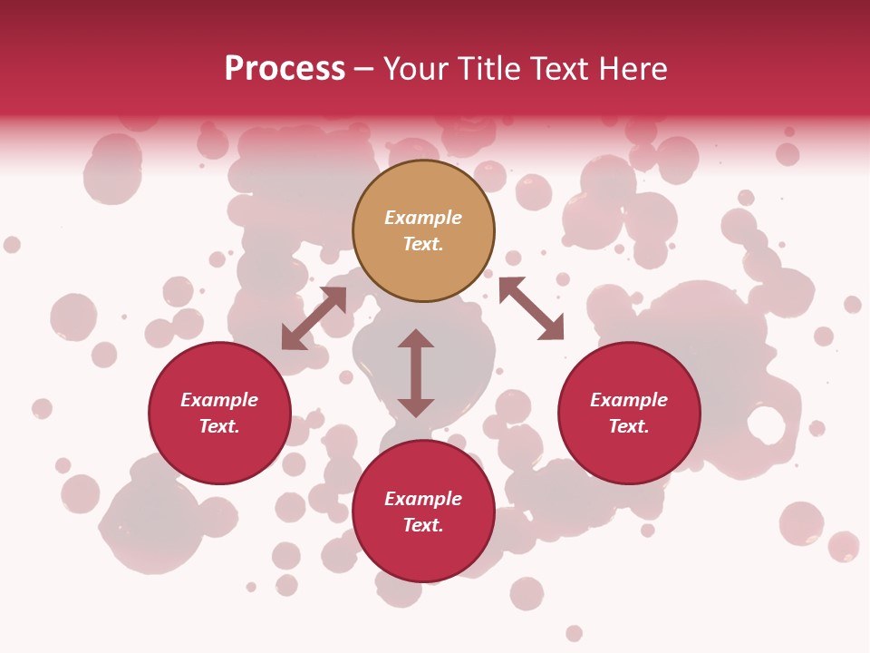 Red Gore Clipping Path PowerPoint Template