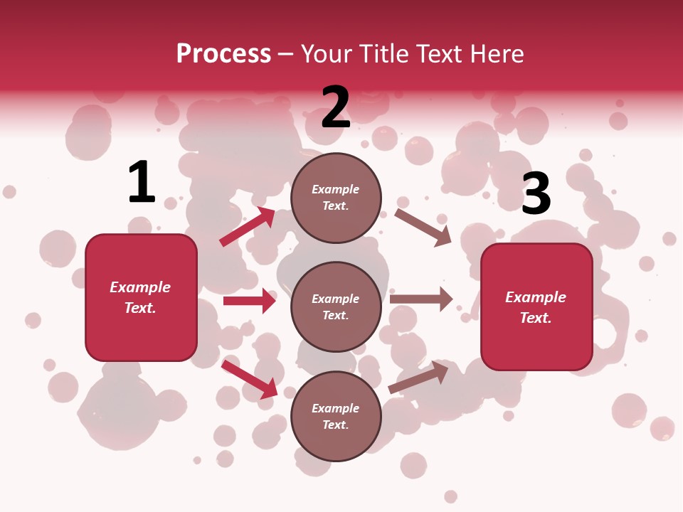Red Gore Clipping Path PowerPoint Template