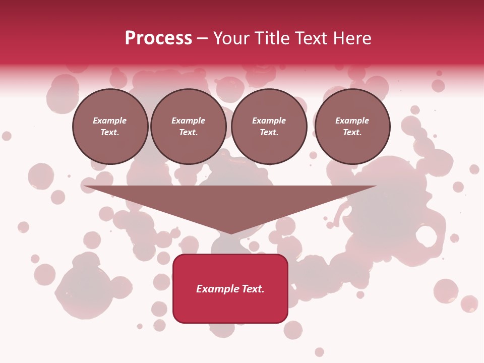 Red Gore Clipping Path PowerPoint Template