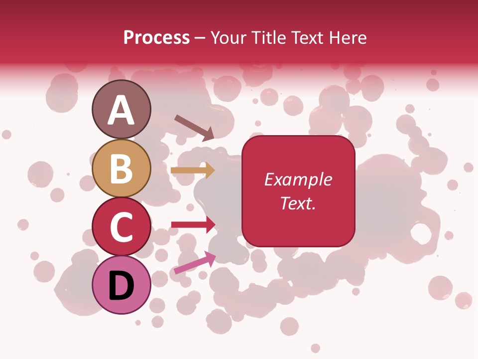 Red Gore Clipping Path PowerPoint Template