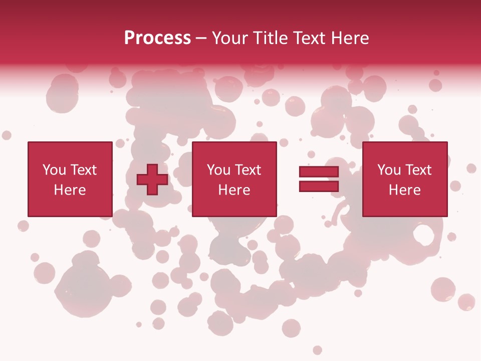 Red Gore Clipping Path PowerPoint Template