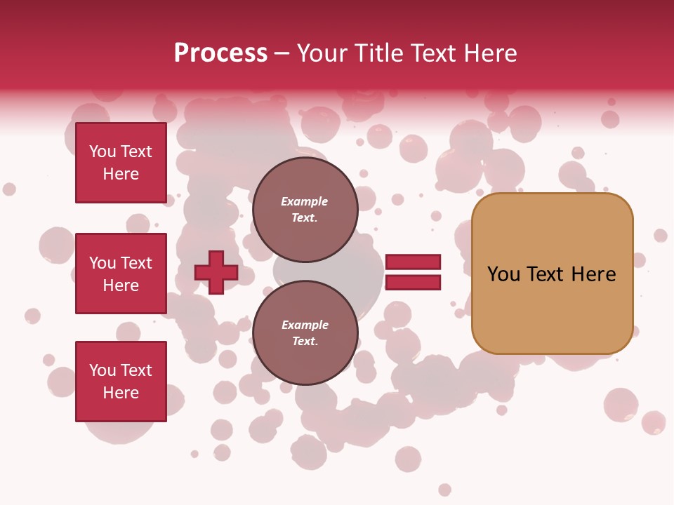 Red Gore Clipping Path PowerPoint Template