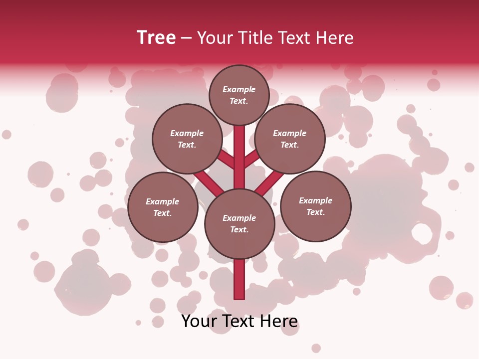 Red Gore Clipping Path PowerPoint Template