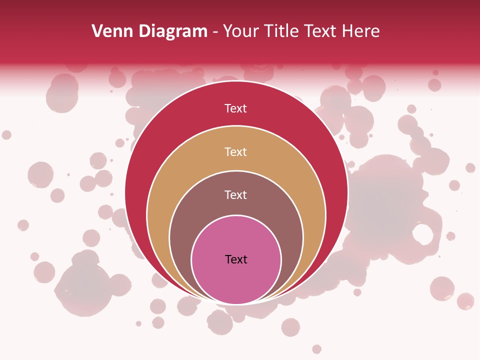 Red Gore Clipping Path PowerPoint Template
