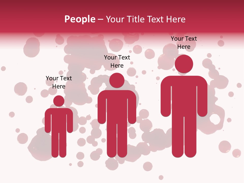 Red Gore Clipping Path PowerPoint Template