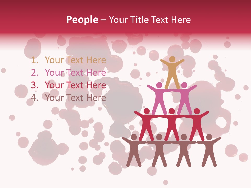 Red Gore Clipping Path PowerPoint Template