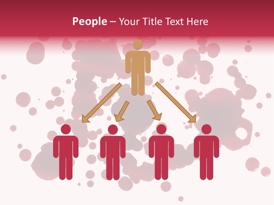 Red Gore Clipping Path PowerPoint Template