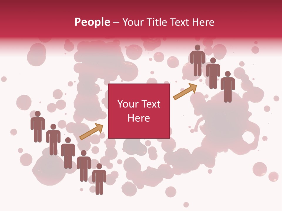 Red Gore Clipping Path PowerPoint Template