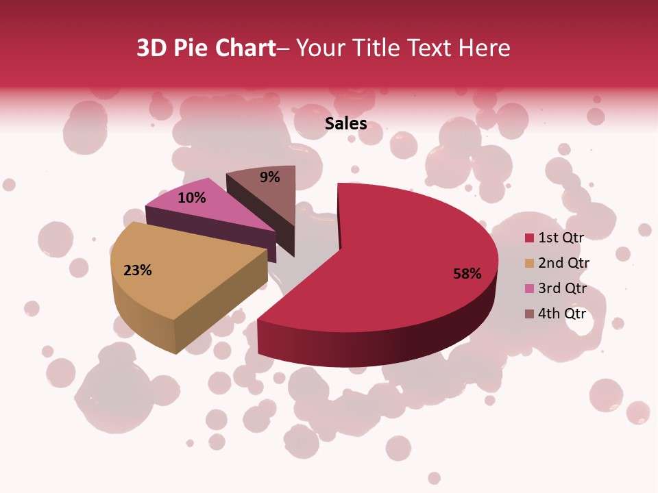 Red Gore Clipping Path PowerPoint Template
