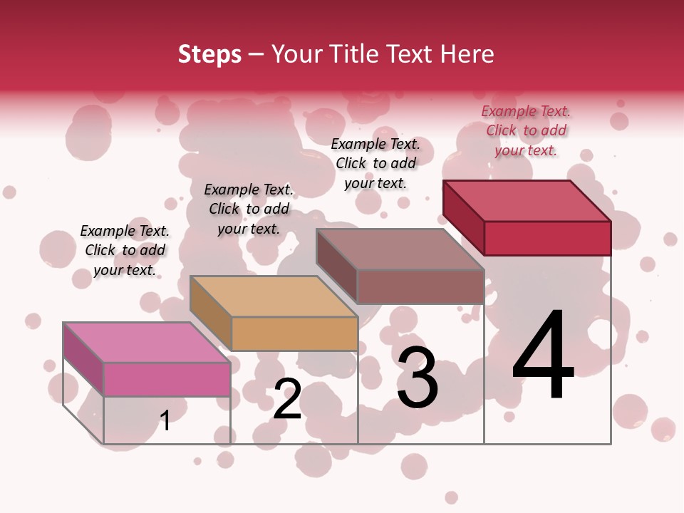 Red Gore Clipping Path PowerPoint Template