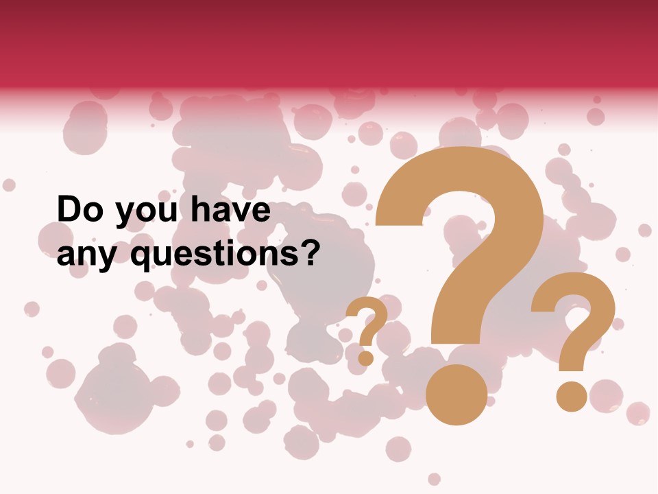 Red Gore Clipping Path PowerPoint Template