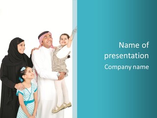 Emirati Female Muslim PowerPoint Template