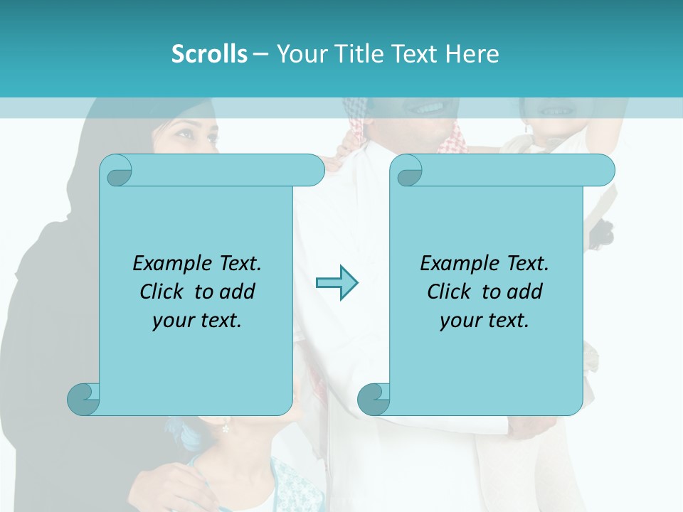 Emirati Female Muslim PowerPoint Template