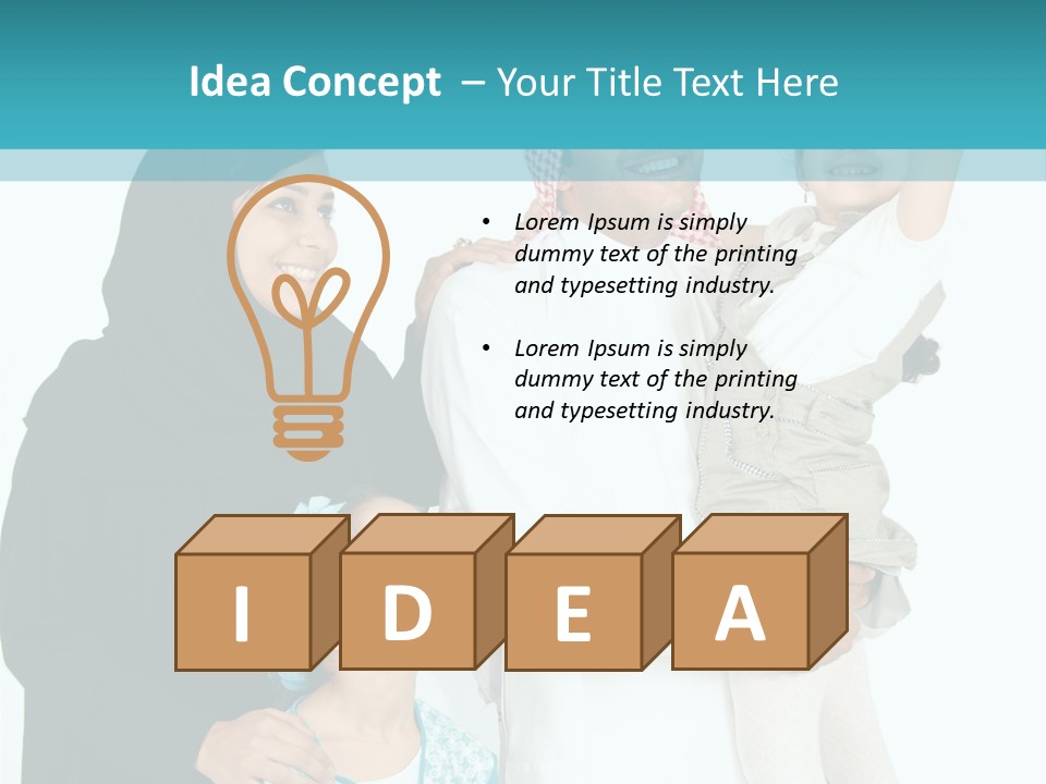 Emirati Female Muslim PowerPoint Template