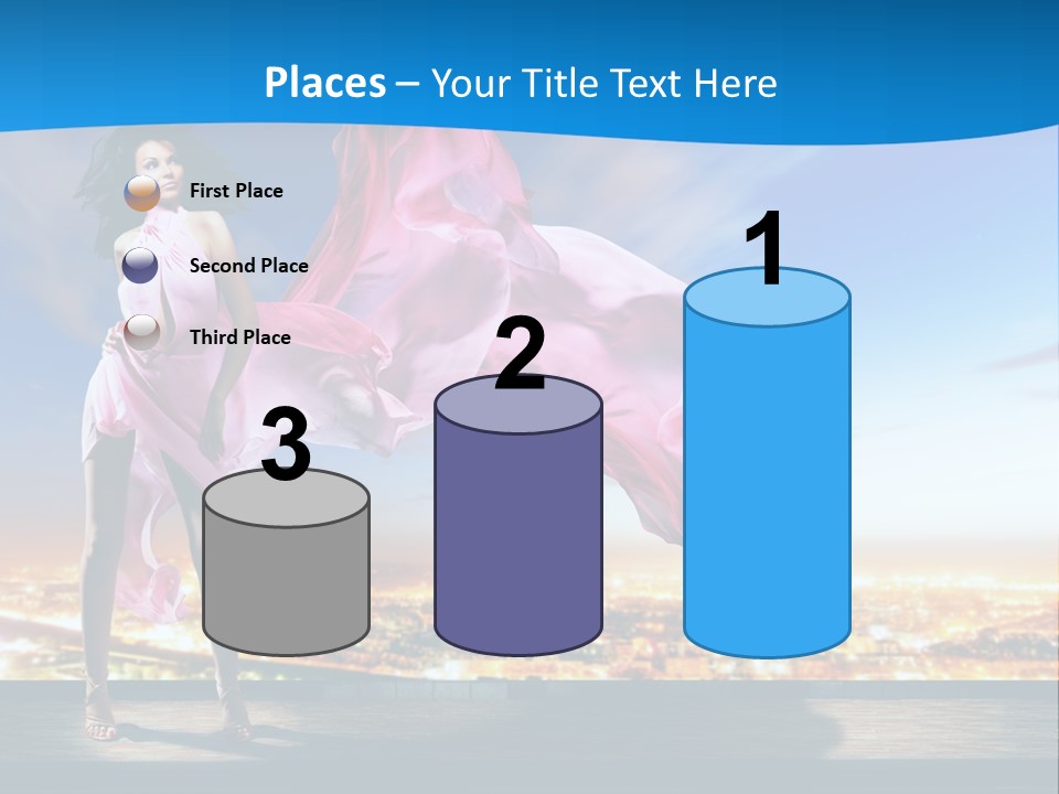 Single Young Complexion PowerPoint Template