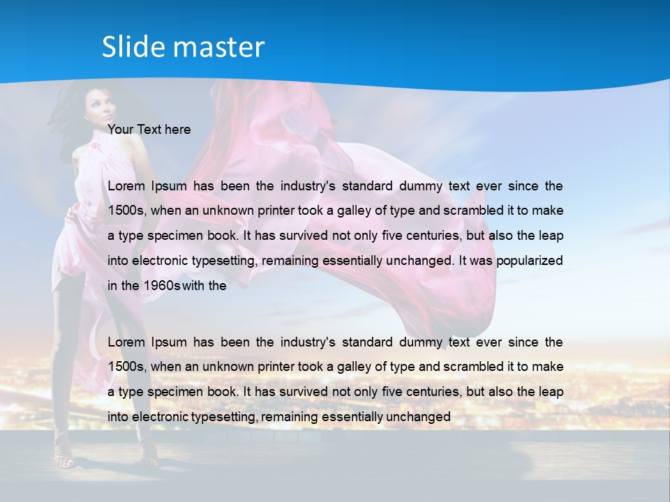 Single Young Complexion PowerPoint Template