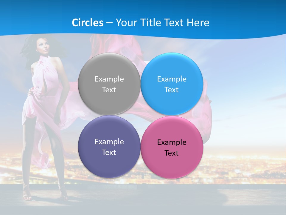 Single Young Complexion PowerPoint Template