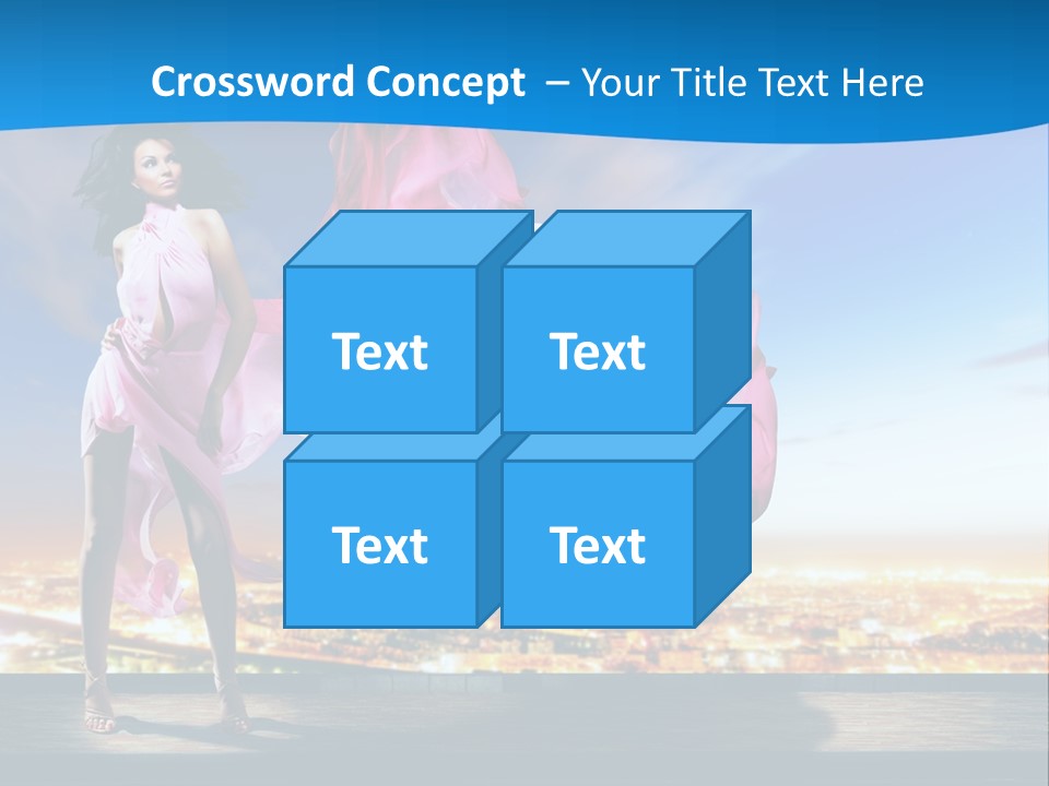 Single Young Complexion PowerPoint Template