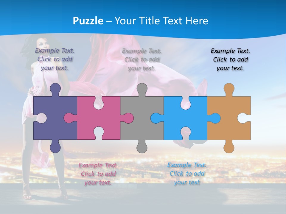 Single Young Complexion PowerPoint Template