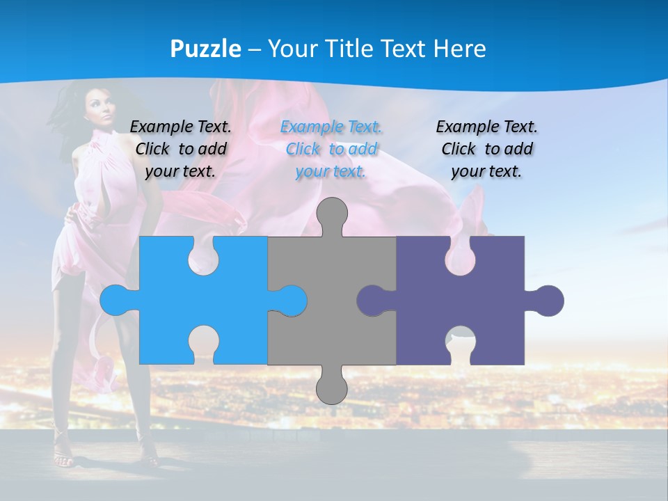 Single Young Complexion PowerPoint Template