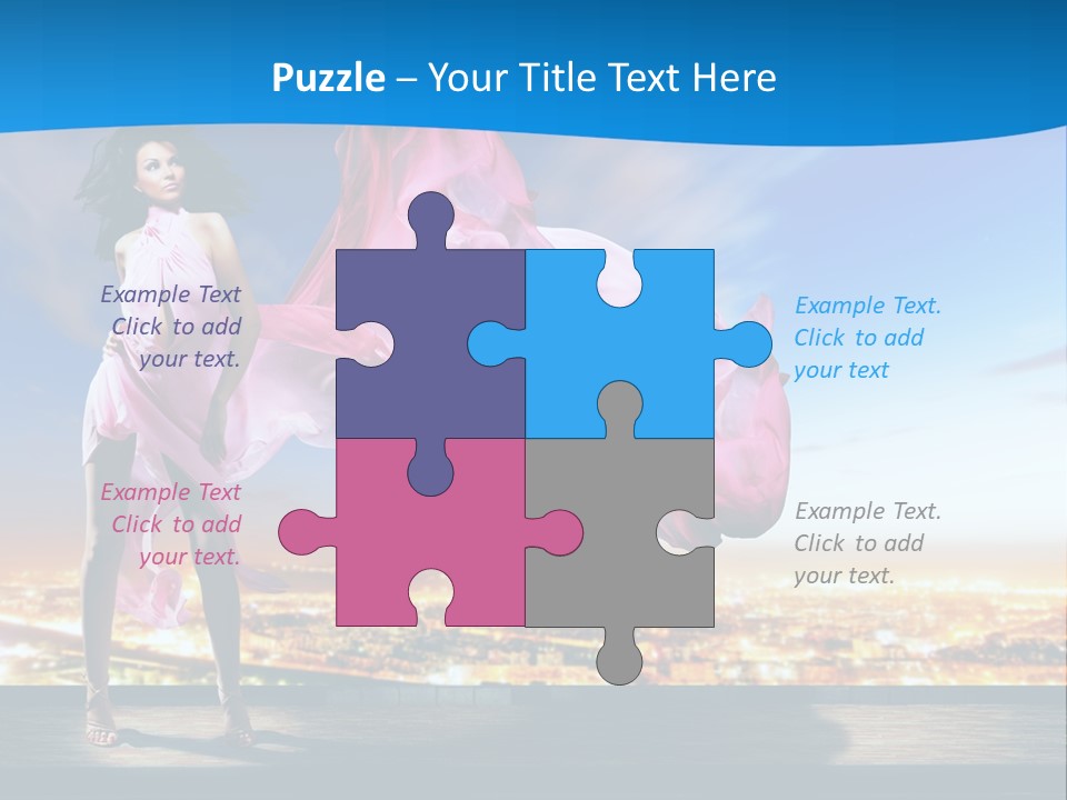 Single Young Complexion PowerPoint Template
